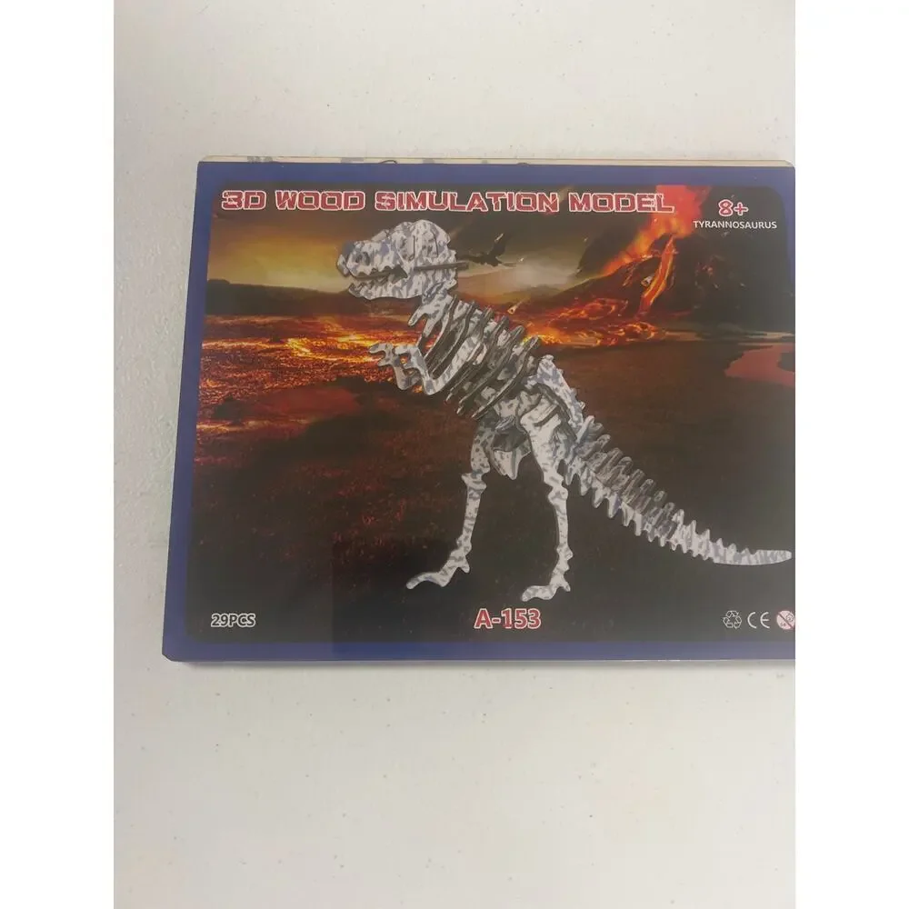 3D Wood Dinosaur Puzzles